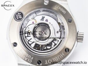 Classic Fusion 38mm SS JJF 1:1 Best Edition Gray Dial on Black Gummy Leather Strap - Image 17