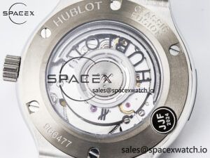 Classic Fusion 38mm SS JJF 1:1 Best Edition Gray Dial on Black Gummy Leather Strap - Image 18