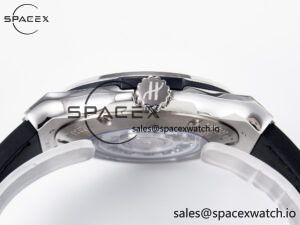 Classic Fusion 42mm SS JJF 1:1 Best Edition White Dial on Black Gummy Leather Strap - Image 14