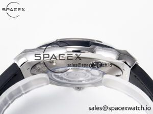 Classic Fusion 42mm SS JJF 1:1 Best Edition White Dial on Black Gummy Leather Strap - Image 13