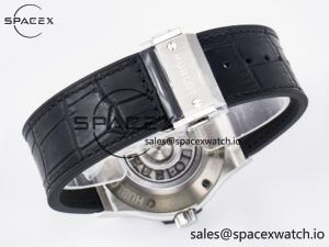 Classic Fusion 42mm SS JJF 1:1 Best Edition White Dial on Black Gummy Leather Strap - Image 15