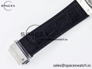 Classic Fusion 42mm SS JJF 1:1 Best Edition White Dial on Black Gummy Leather Strap - Image 21
