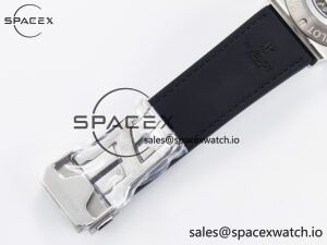 Classic Fusion 42mm SS JJF 1:1 Best Edition White Dial on Black Gummy Leather Strap - Image 22