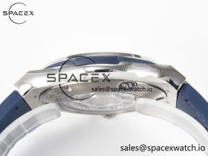 Classic Fusion 42mm SS JJF 1:1 Best Edition Blue Dial on Blue Gummy Leather Strap - Image 13