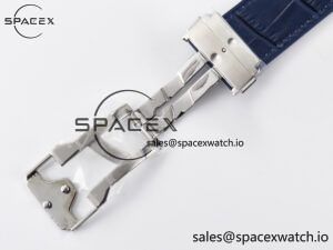 Classic Fusion 42mm SS JJF 1:1 Best Edition Blue Dial on Blue Gummy Leather Strap - Image 25