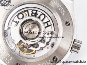 Classic Fusion 42mm SS JJF 1:1 Best Edition Black Dial on Black Gummy Leather Strap - Image 19