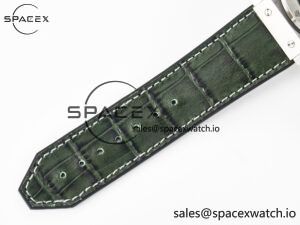 Classic Fusion 42mm SS JJF 1:1 Best Edition Green Dial on Green Gummy Leather Strap - Image 20