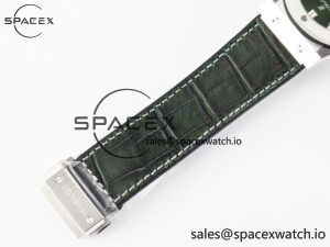 Classic Fusion 42mm SS JJF 1:1 Best Edition Green Dial on Green Gummy Leather Strap - Image 21