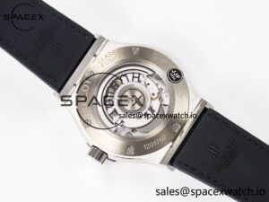 Classic Fusion 42mm SS JJF 1:1 Best Edition Green Dial on Green Gummy Leather Strap - Image 16