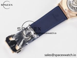 Classic Fusion 42mm RG JJF 1:1 Best Edition Blue Dial on Blue Gummy Leather Strap - Image 22