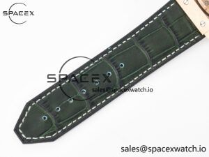 Classic Fusion 42mm RG JJF 1:1 Best Edition Green Dial on Green Gummy Leather Strap - Image 20