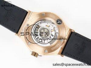 Classic Fusion 42mm RG JJF 1:1 Best Edition Green Dial on Green Gummy Leather Strap - Image 16