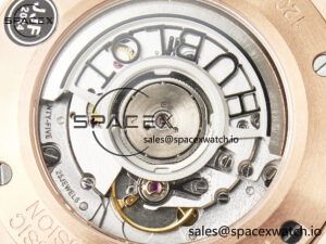 Classic Fusion 42mm RG JJF 1:1 Best Edition Black Dial on Black Gummy Leather Strap - Image 19