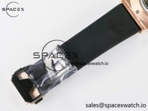 Classic Fusion 42mm RG JJF 1:1 Best Edition Gray Dial on Black Gummy Leather Strap - Image 22