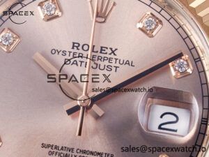 DateJust 41 126331 ARF 1:1 Best Edition 904L Steel RG Diamonds Dial on SS/RG Jubilee Bracelet SH3235（Gain Weight） - Image 9