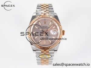 DateJust 41 126331 ARF 1:1 Best Edition 904L Steel RG Dial on SS/RG Jubilee Bracelet SH3235(Gain Weight)