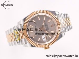 DateJust 41 126331 ARF 1:1 Best Edition 904L Steel RG Dial on SS/RG Jubilee Bracelet SH3235(Gain Weight) - Image 8