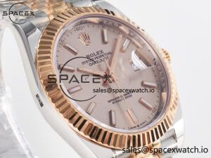 DateJust 41 126331 ARF 1:1 Best Edition 904L Steel RG Dial on SS/RG Jubilee Bracelet SH3235(Gain Weight) - Image 3