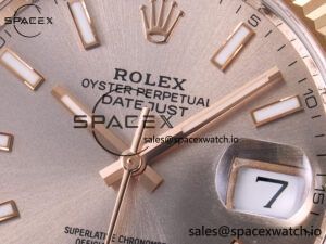 DateJust 41 126331 ARF 1:1 Best Edition 904L Steel RG Dial on SS/RG Jubilee Bracelet SH3235(Gain Weight) - Image 9