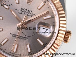 DateJust 41 126331 ARF 1:1 Best Edition 904L Steel RG Dial on SS/RG Jubilee Bracelet SH3235(Gain Weight) - Image 10