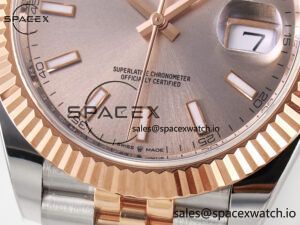 DateJust 41 126331 ARF 1:1 Best Edition 904L Steel RG Dial on SS/RG Jubilee Bracelet SH3235(Gain Weight) - Image 12