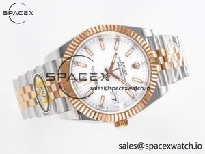 DateJust 41 126331 ARF 1:1 Best Edition 904L Steel White Dial on SS/RG Jubilee Bracelet SH3235(Gain Weight) - Image 8