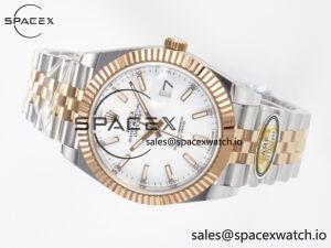 DateJust 41 126331 ARF 1:1 Best Edition 904L Steel White Dial on SS/RG Jubilee Bracelet SH3235(Gain Weight) - Image 7