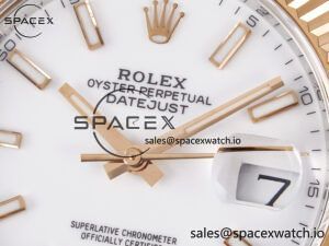 DateJust 41 126331 ARF 1:1 Best Edition 904L Steel White Dial on SS/RG Jubilee Bracelet SH3235(Gain Weight) - Image 9