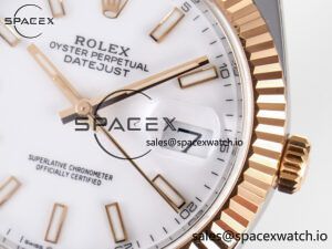 DateJust 41 126331 ARF 1:1 Best Edition 904L Steel White Dial on SS/RG Jubilee Bracelet SH3235(Gain Weight) - Image 10