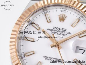 DateJust 41 126331 ARF 1:1 Best Edition 904L Steel White Dial on SS/RG Jubilee Bracelet SH3235(Gain Weight) - Image 11