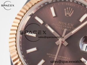DateJust 41 126331 ARF 1:1 Best Edition 904L Steel Brown Dial on SS/RG Jubilee Bracelet SH3235(Gain Weight) - Image 11