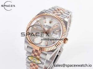 DateJust 41 126331 ARF 1:1 Best Edition 904L Steel Silver Dial on SS/RG Jubilee Bracelet SH3235(Gain Weight) - Image 4