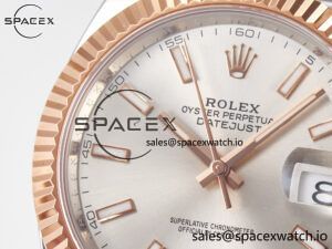 DateJust 41 126331 ARF 1:1 Best Edition 904L Steel Silver Dial on SS/RG Jubilee Bracelet SH3235(Gain Weight) - Image 11