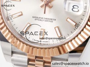 DateJust 41 126331 ARF 1:1 Best Edition 904L Steel Silver Dial on SS/RG Jubilee Bracelet SH3235(Gain Weight) - Image 12