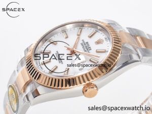 DateJust 41 126331 ARF 1:1 Best Edition 904L Steel White Dial on SS/RG Oyster Bracelet SH3235(Gain Weight) - Image 5
