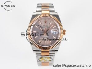 DateJust 41 126331 ARF 1:1 Best Edition 904L Steel RG Dial on SS/RG Oyster Bracelet SH3235（Gain Weight）