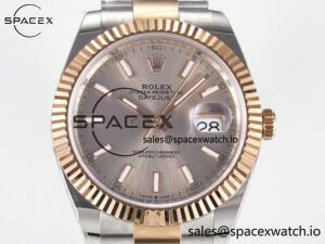 DateJust 41 126331 ARF 1:1 Best Edition 904L Steel RG Dial on SS/RG Oyster Bracelet SH3235（Gain Weight） - Image 2