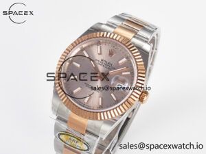 DateJust 41 126331 ARF 1:1 Best Edition 904L Steel RG Dial on SS/RG Oyster Bracelet SH3235（Gain Weight） - Image 4