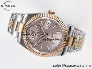 DateJust 41 126331 ARF 1:1 Best Edition 904L Steel RG Dial on SS/RG Oyster Bracelet SH3235（Gain Weight） - Image 7