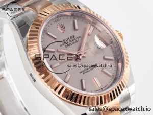 DateJust 41 126331 ARF 1:1 Best Edition 904L Steel RG Dial on SS/RG Oyster Bracelet SH3235（Gain Weight） - Image 3