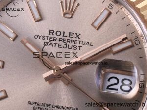 DateJust 41 126331 ARF 1:1 Best Edition 904L Steel RG Dial on SS/RG Oyster Bracelet SH3235（Gain Weight） - Image 9