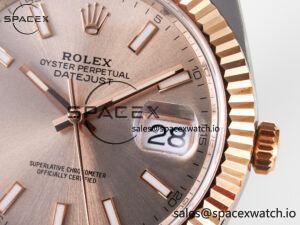 DateJust 41 126331 ARF 1:1 Best Edition 904L Steel RG Dial on SS/RG Oyster Bracelet SH3235（Gain Weight） - Image 10