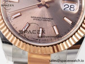 DateJust 41 126331 ARF 1:1 Best Edition 904L Steel RG Dial on SS/RG Oyster Bracelet SH3235（Gain Weight） - Image 12