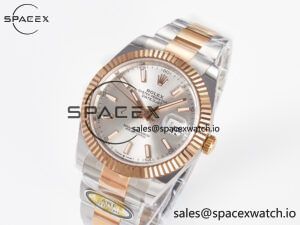 DateJust 41 126331 ARF 1:1 Best Edition 904L Steel Silver Dial on SS/RG Oyster Bracelet SH3235（Gain Weight） - Image 4
