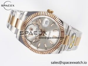DateJust 41 126331 ARF 1:1 Best Edition 904L Steel Silver Dial on SS/RG Oyster Bracelet SH3235（Gain Weight） - Image 7