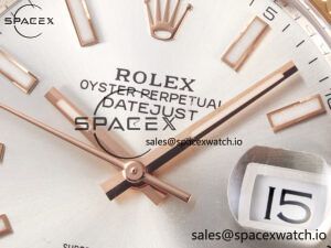 DateJust 41 126331 ARF 1:1 Best Edition 904L Steel Silver Dial on SS/RG Oyster Bracelet SH3235（Gain Weight） - Image 9