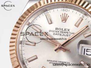DateJust 41 126331 ARF 1:1 Best Edition 904L Steel Silver Dial on SS/RG Oyster Bracelet SH3235（Gain Weight） - Image 11