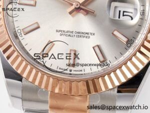 DateJust 41 126331 ARF 1:1 Best Edition 904L Steel Silver Dial on SS/RG Oyster Bracelet SH3235（Gain Weight） - Image 12