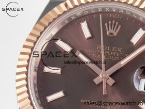 DateJust 41 126331 ARF 1:1 Best Edition 904L Steel Brown Dial on SS/RG Oyster Bracelet SH3235(Gain Weight) - Image 11