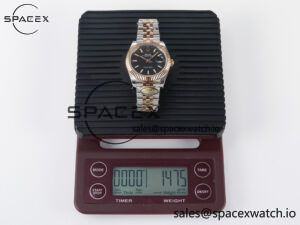 DateJust 41 126331 ARF 1:1 Best Edition 904L Steel Black Dial on SS/RG Jubilee Bracelet SH3235(Gain Weight) - Image 35
